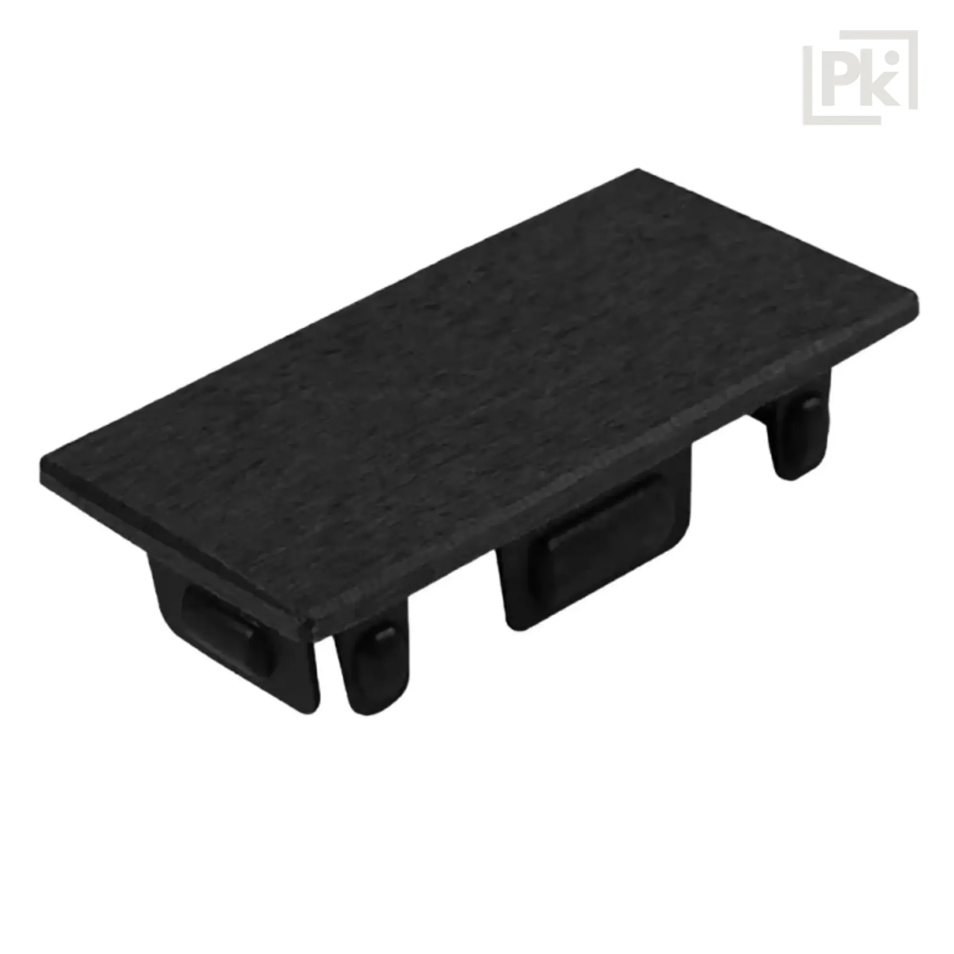 [06VIHLAA4590003] Terminación de Viga Co-Extruded G07 Charcoal 45mm x 90mm Bolsa x 50 unidades