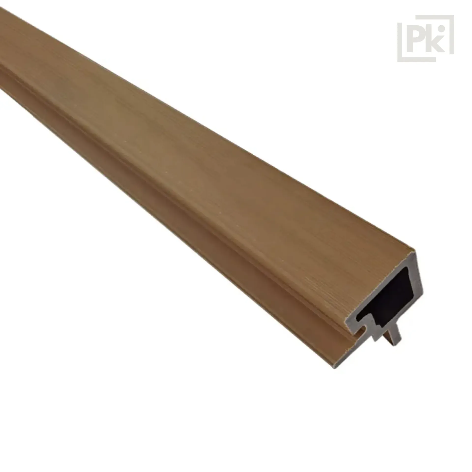 Perfil de Terminación Corner Revestimiento Exterior Co-Extruded G04 Teak