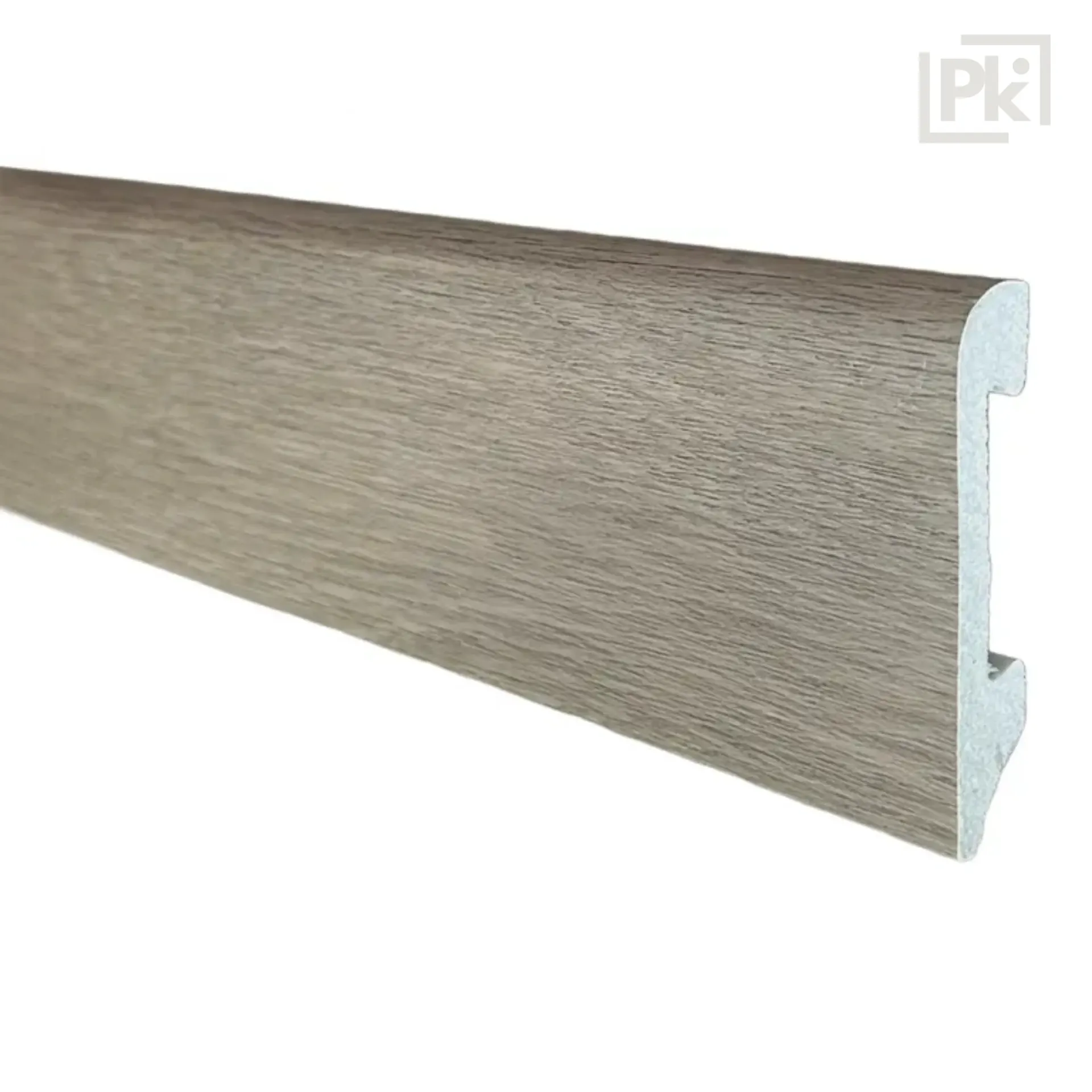 Zócalo Resistente al Agua Top Round Gris Horizonte 14mm x 75mm x 2400mm