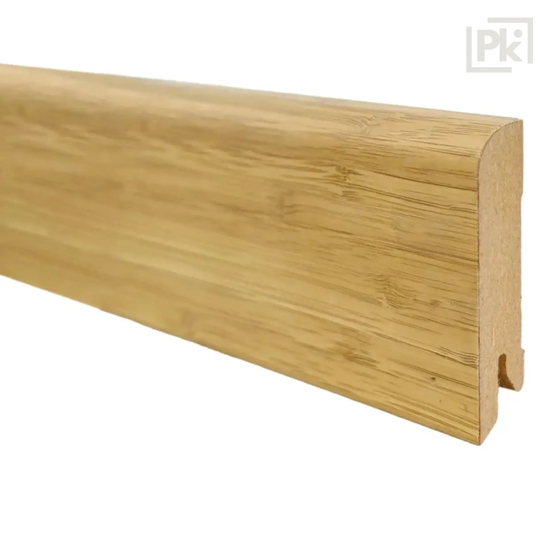 Zócalo Enchapado de Madera Bamboo 15mm x 70mm x 2400mm